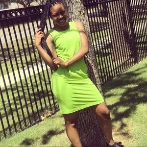 Green BodyFit Dress